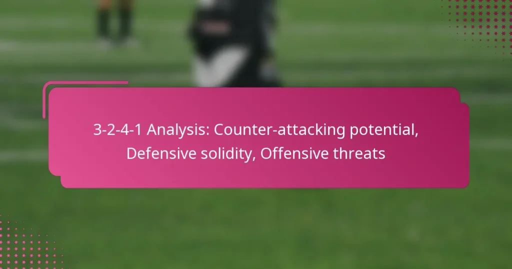 3-2-4-1 Analysis: Counter-attacking potential, Defensive solidity, Offensive threats