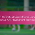 3-2-4-1 Formation Impact: Influence on match outcomes, Player development, Team identity