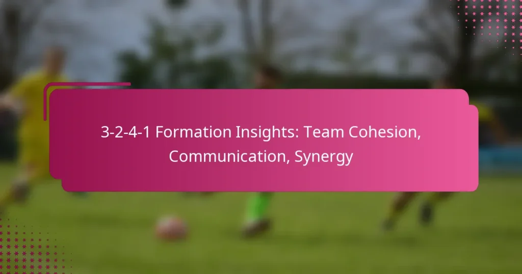 3-2-4-1 Formation Insights: Team Cohesion, Communication, Synergy