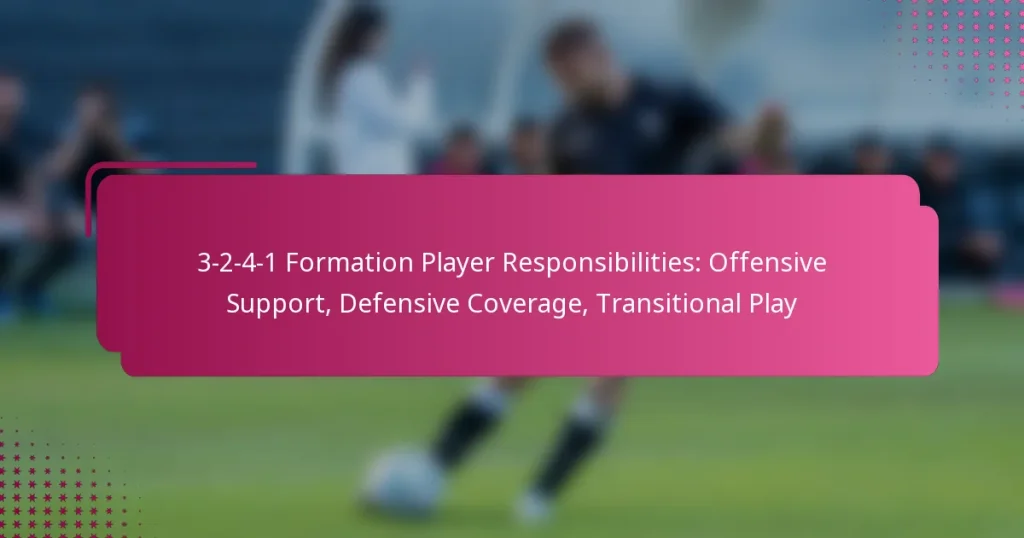 3-2-4-1 Formation Player Responsibilities: Offensive Support, Defensive Coverage, Transitional Play