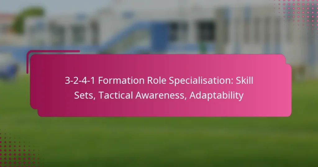 3-2-4-1 Formation Role Specialisation: Skill Sets, Tactical Awareness, Adaptability