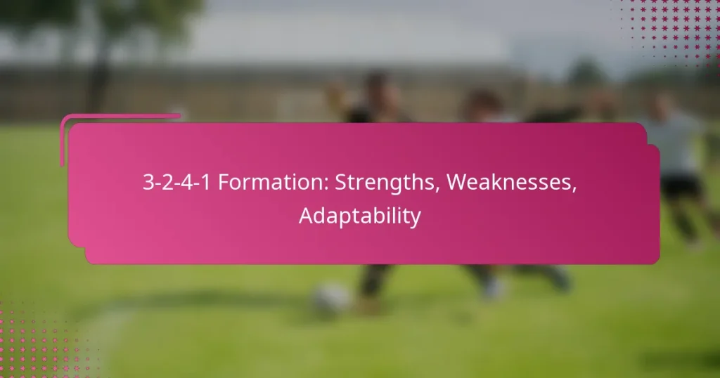 3-2-4-1 Formation: Strengths, Weaknesses, Adaptability
