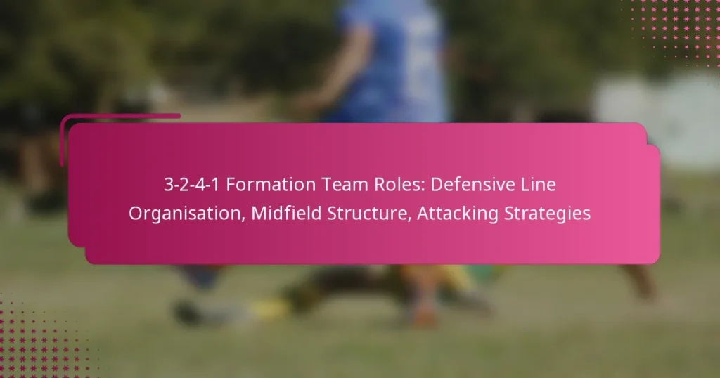 3-2-4-1 Formation Team Roles: Defensive Line Organisation, Midfield Structure, Attacking Strategies