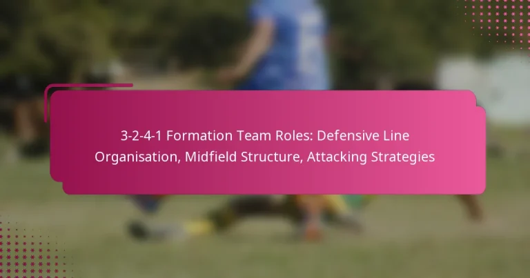 3-2-4-1 Formation Team Roles: Defensive Line Organisation, Midfield Structure, Attacking Strategies