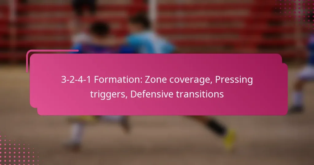 3-2-4-1 Formation: Zone coverage, Pressing triggers, Defensive transitions