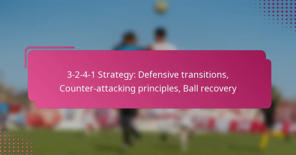 3-2-4-1 Strategy: Defensive transitions, Counter-attacking principles, Ball recovery