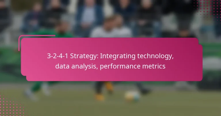 3-2-4-1 Strategy: Integrating technology, data analysis, performance metrics