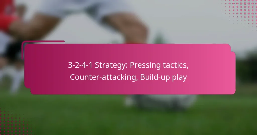 3-2-4-1 Strategy: Pressing tactics, Counter-attacking, Build-up play