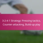 3-2-4-1 Strategy: Pressing tactics, Counter-attacking, Build-up play