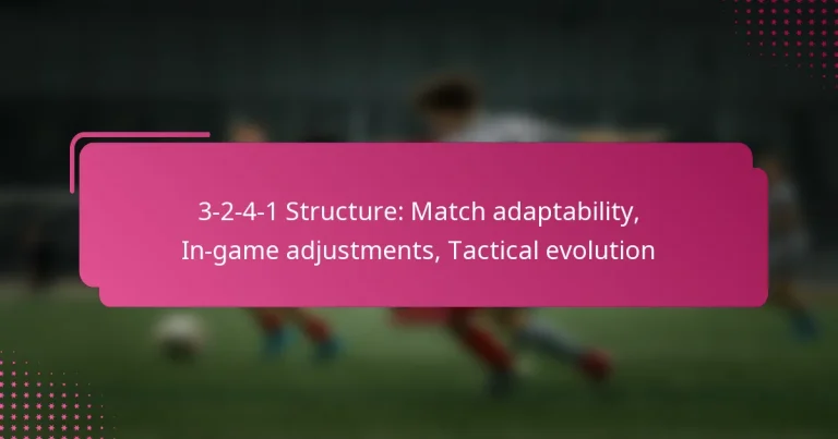 3-2-4-1 Structure: Match adaptability, In-game adjustments, Tactical evolution