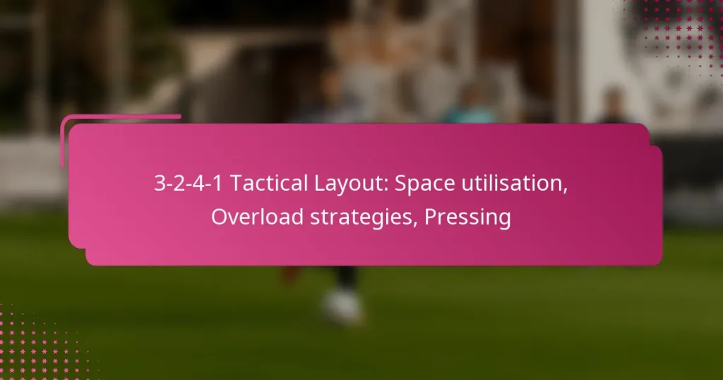 3-2-4-1 Tactical Layout: Space utilisation, Overload strategies, Pressing
