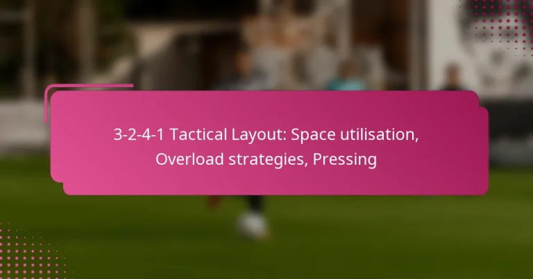 3-2-4-1 Tactical Layout: Space utilisation, Overload strategies, Pressing