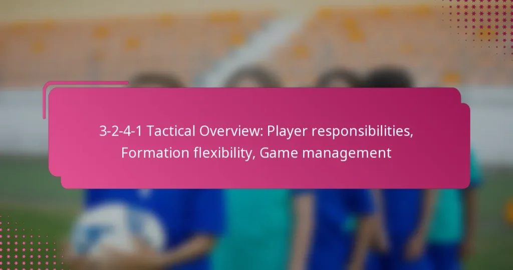 3-2-4-1 Tactical Overview: Player responsibilities, Formation flexibility, Game management