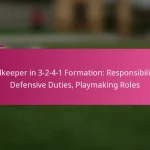 Goalkeeper in 3-2-4-1 Formation: Responsibilities, Defensive Duties, Playmaking Roles