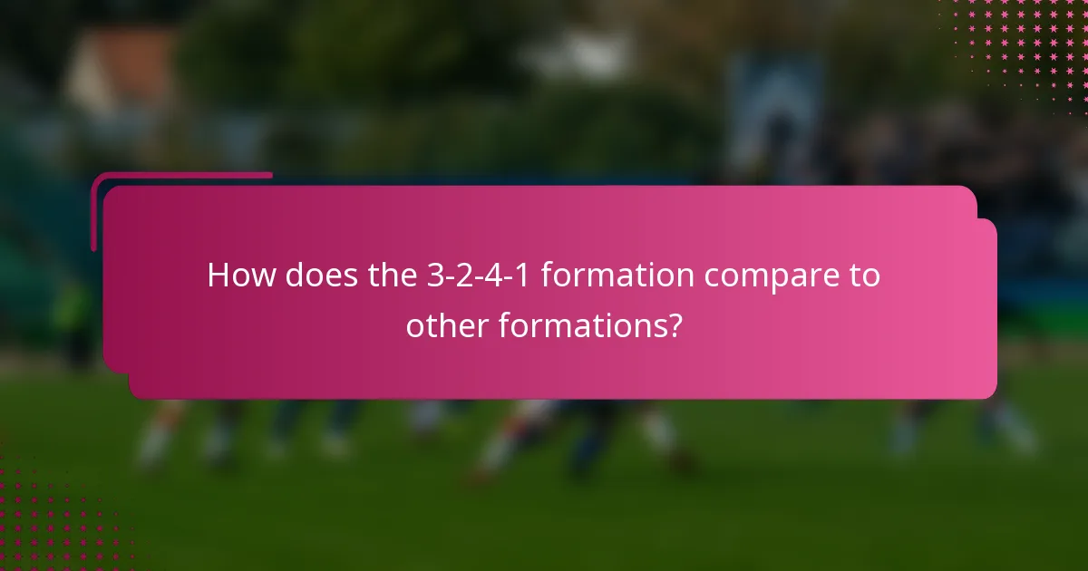 How does the 3-2-4-1 formation compare to other formations?